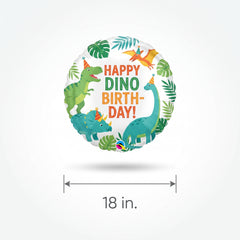 Dinomite Dinosaur Birthday Foil Balloon - 18 Inch