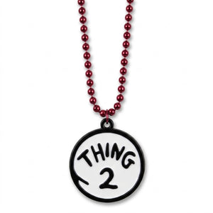 Dr. Seuss Thing 1 & Thing 2 Reversible Pendant Necklace