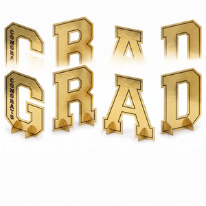 Gold Foil "Congrats Grad" Centerpiece Letter Pack