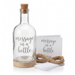 Elegant "Message in a Bottle" Glass Bottle for Weddings