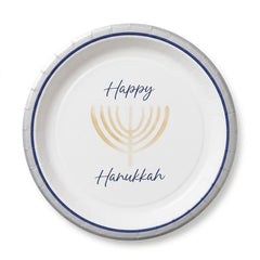 Festive Hanukkah Celebration 8.5" Paper Plates