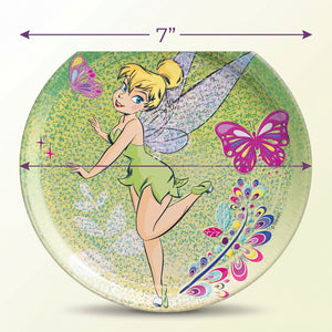 Disney Tinkerbell 7" Prismatic Plates