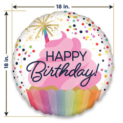 Sparkling Celebration Birthday Foil Balloon - 18"