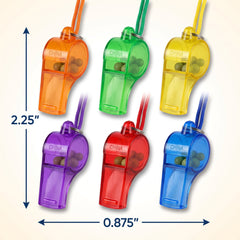Colorful Sports Whistles Mega Value Pack