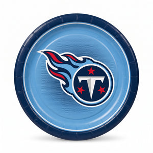 Tennessee Titans 9" Round Paper Plates - Set of 10