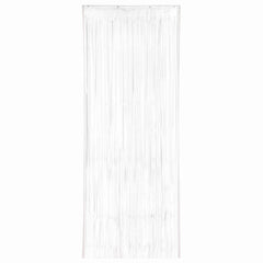 White Metallic Door Curtain - 3' x 8'
