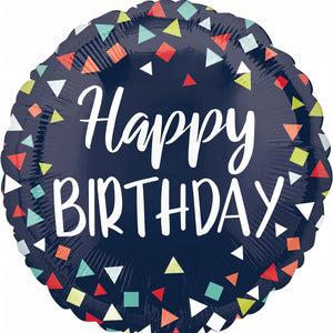 Colorful Celebration Happy Birthday Foil Balloon - 18 Inch