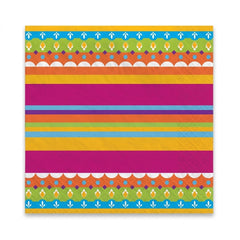 Vibrant Fiesta Beverage Napkins - 5 In. X 5 In.