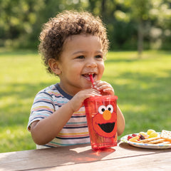 Sesame Street Elmo Sippy Cup with Straw - 9 oz, Red