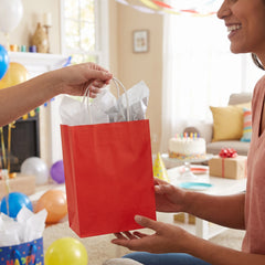 Small Red Kraft Gift Bag