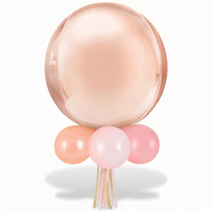 Rose Gold Geometric Foil and Latex Balloon Chandelier Kit