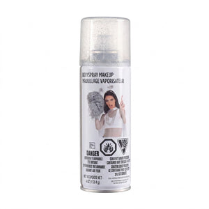 Silver Glitter Body Spray Makeup - 4 oz Halloween Costume Accessory
