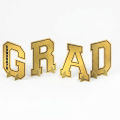 Gold Foil "Congrats Grad" Centerpiece Letter Pack
