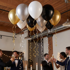 Luxe Mixed Color Latex Balloons, 11-Inch, 15-Pack