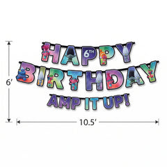 Trolls World Tour Customizable Birthday Banner Kit