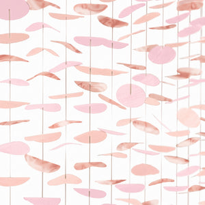 Rose Gold Circle String Backdrop Decoration