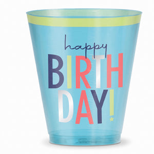 Modern Birthday 9 oz Plastic Tumbler