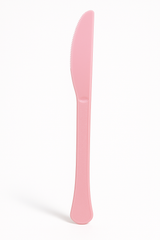 Heavyweight New Pink Plastic Knives