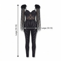 Deluxe Dark Angel Halloween Costume for Women