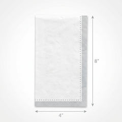 Premium Silver Guest Towel Napkins - 20 Count