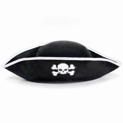 Black Skull & Crossbones Pirate Hat - Perfect Costume Accessory