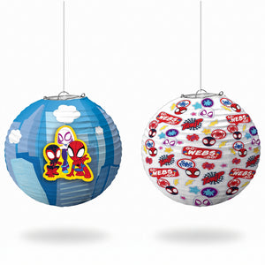 Marvel Spidey & Friends Hanging Paper Lanterns - Party Decor Pack