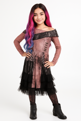 Girls' Disney Descendants 3 Audrey Costume - Pink & Black Halloween Outfit
