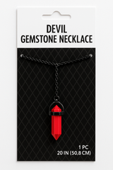 Devil Gemstone Necklace - Halloween Costume Accessory