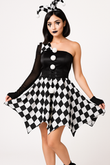 Women's Naughty Jester Halloween Costume
