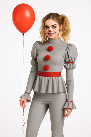 Women's IT Chapter 2 Pennywise Costume - Adult L (10-12)