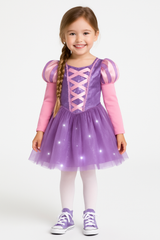 Disney Rapunzel Light-Up Princess Dress Costume for Kids