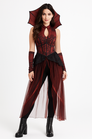 Enchanting Gothic Vampire Women's Costume - Adult M (6-8)