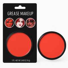 Halloween Costume Red Grease Makeup