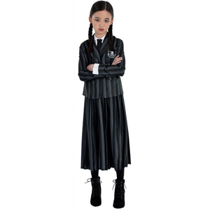 Nevermore Academy Wednesday Addams Costume for Girls - Child L (12-14)