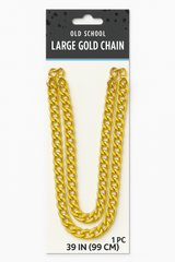 Large Gold Chain Necklace - 39 Inch Rapper Costume Accessory