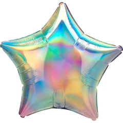 Iridescent Star Mylar Balloon - 18 Inch