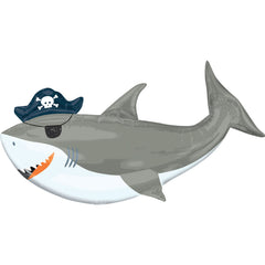 Ahoy Matey Pirate Shark Foil Balloon