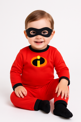 Infant Disney Pixar The Incredibles Baby Jack-Jack Red Jumpsuit with Mask - Infant (6-12 Months)