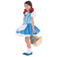 Kids’ Dorothy Halloween Costume - The Wizard of Oz Blue Dress with Red Bows