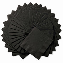 Go Brightly Black Luncheon Napkins - 6.5 In. X 6.5 In. | 32 Count