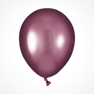 Luxurious Berry Metallic Latex Balloons - 50 Pack