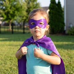 Purple Superhero Domino Mask - Costume Accessory