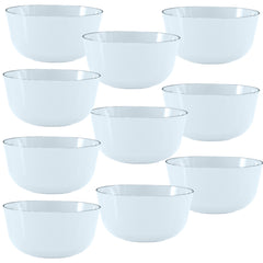 Trend Glass Look Gold Plastic Bowls | 10 Count