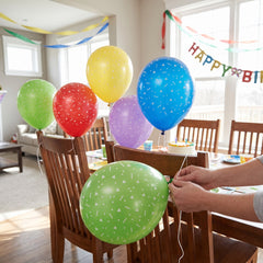 Primary Colours Confetti Latex Balloon Pack - 11-inch, 15 Count