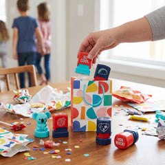 "So Cool" Self-Inking Stampers - 12-Pack for Kids' Parties