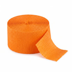 Orange Crepe Streamer - 81 ft.