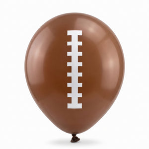 Football-Themed Latex Balloons, 12-Inch, 6-Pack