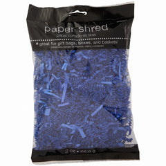 Royal Blue Crinkle Paper Shreds for Gift Wrapping, 2 oz