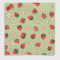 Strawberry Shortcake Birthday Luncheon Napkins - 6.5 In. x 6.5 In.