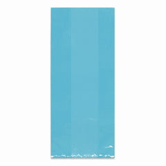 Colorful Cello Treat Bags, 11.5-Inch, 25-Pack for Birthday Celebrations